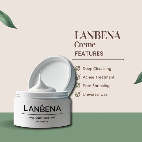 LANBENA - NOSE PORE FACE CLEANSING MASK PLANTS WITH NASAL STRIPS 30G