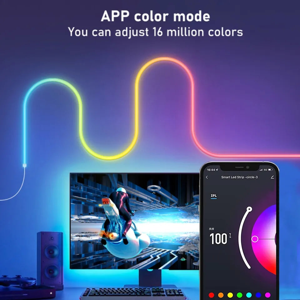 ANDOWL Rgb Neon rope strip lightS 5 METER
