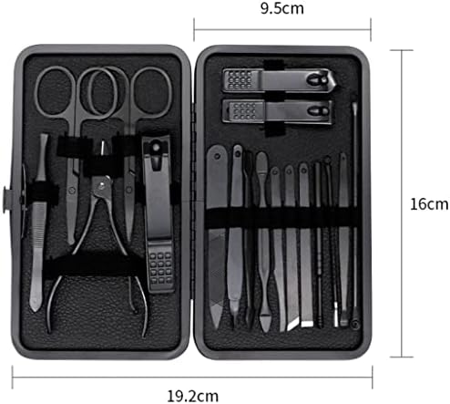 Manicure Set Nail Clippers Tools Household 18Pcs , Tool Kit for Men and Women