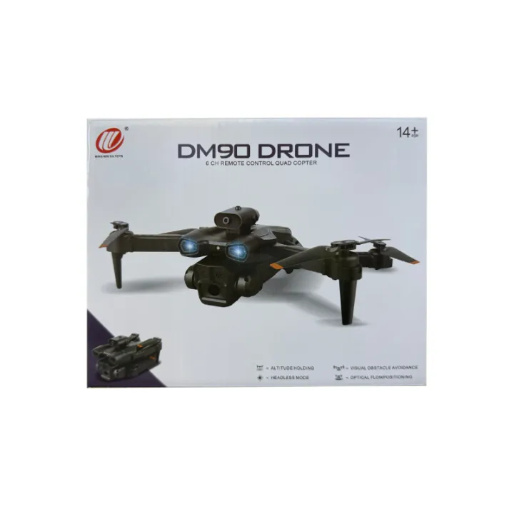 DM-90 Drone With Dual Camera Wide Angle Optical Flow Quadcopter
