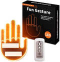 LED Hand Signal Car 3 Modes Middle Finger for Car Rear Window Road With Remote Control