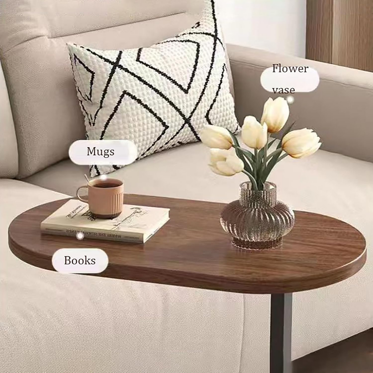 C-Shape Side Table