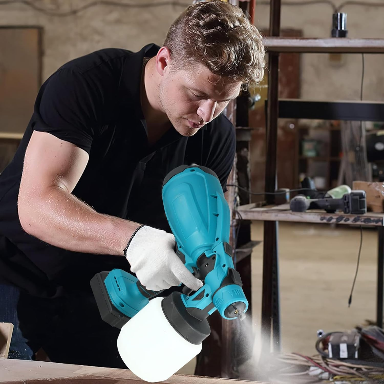 Cordless Paint Sprayer With 2 Battery
