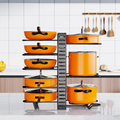 Pots and Pans Organizer Rack for Kitchen Storage Larger