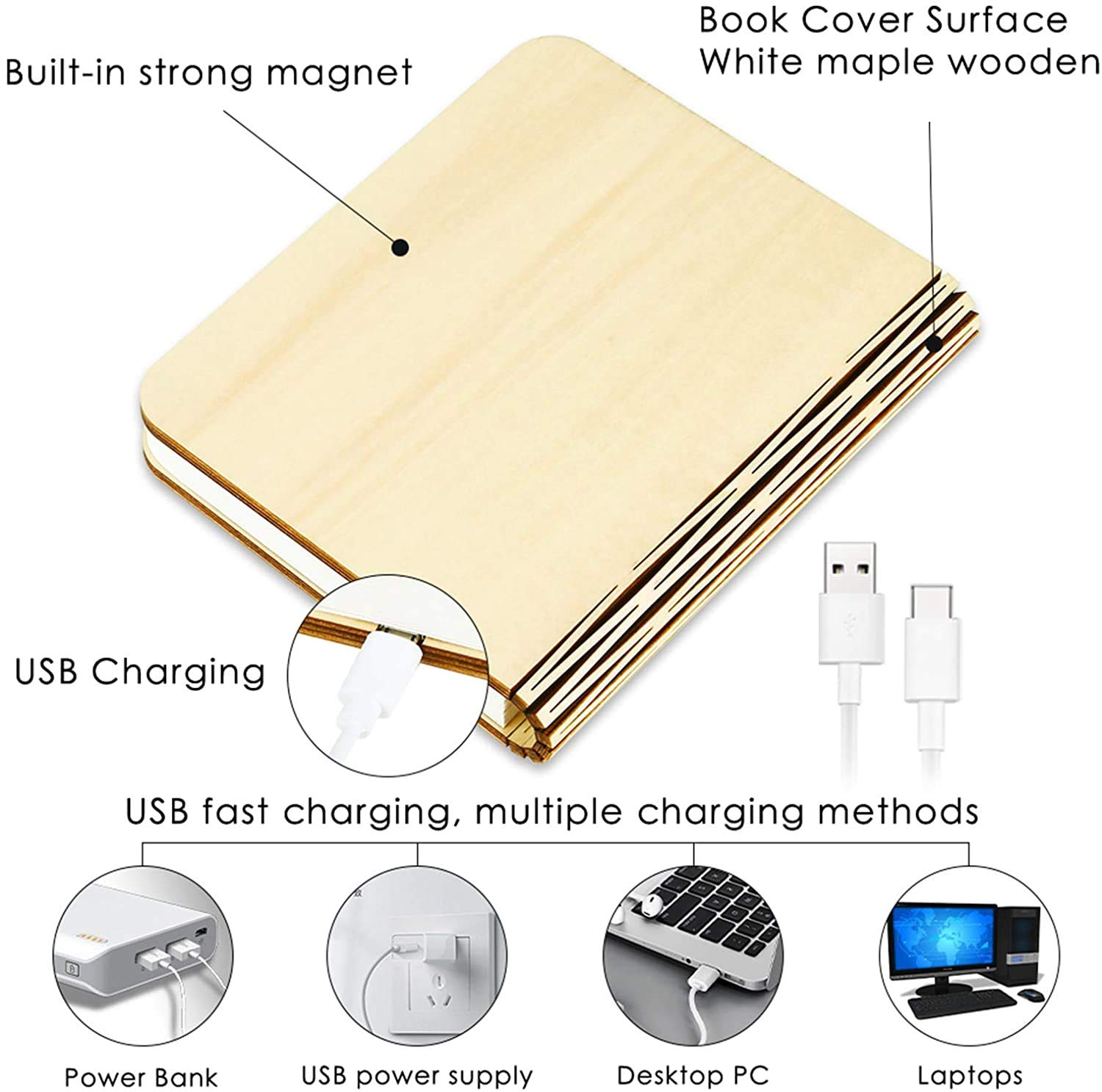 Foldable Book Lamp