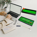 Golf Pen, Mini Golf Gift Set, Desktop Golf Ball Pen Gift, 3 Golf Clubs Pens with Balls and Flag