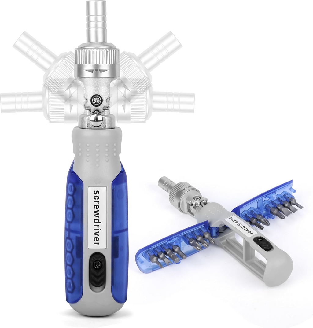 15 in 1 Magnetic Ratchet Screwdriver Set – Multi-Angle Adjustable Tool Kit for DIY Repairs