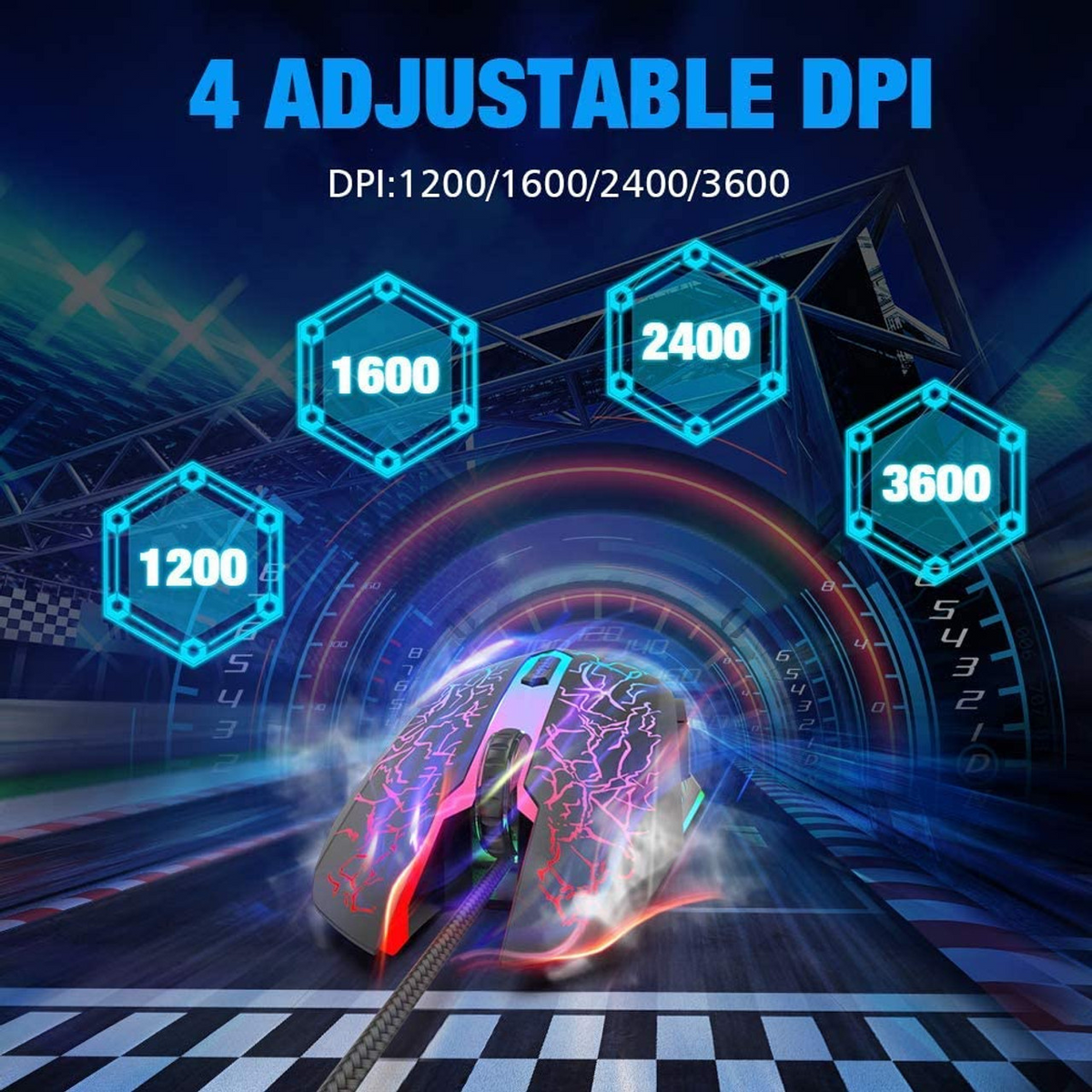 MEETION M930 Gaming Mouse Wired With RGB Chroma Backlit