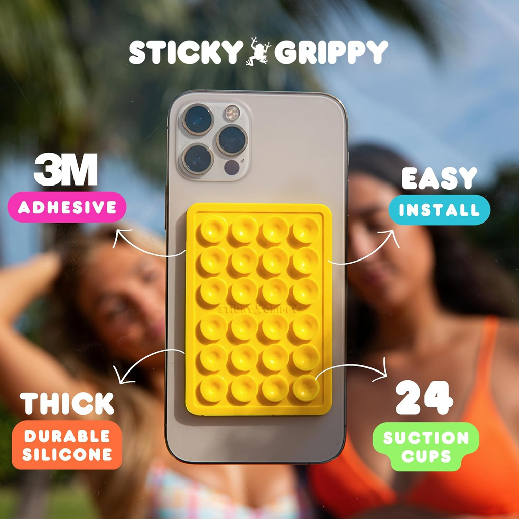 Suction Phone Case Mount, Sillicon Adhesive Phone