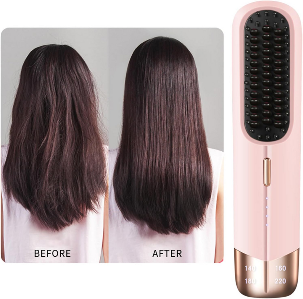 Portable Hair Straightener Brush