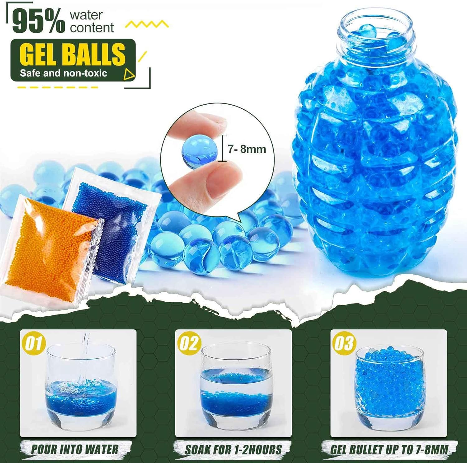 Electric Gel Blaster Toy Automatic Outdoor Toy