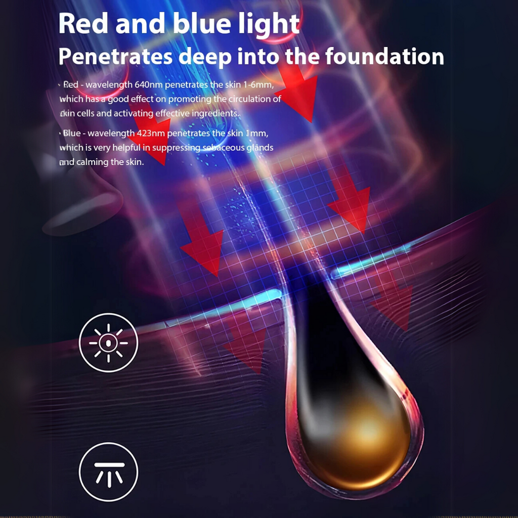 Electric Scalp & Hair Care – EMS, LED Therapy