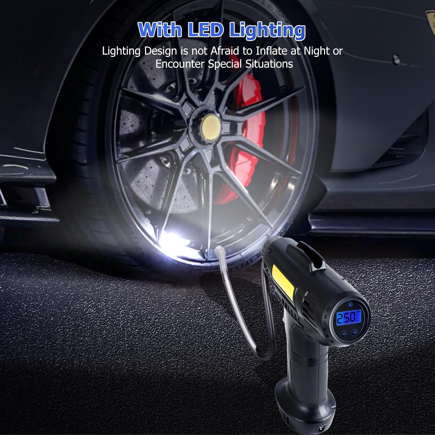 Tyre Inflator Pump Car Air Compressor Auto Shut-Off Portable 12V MK-311