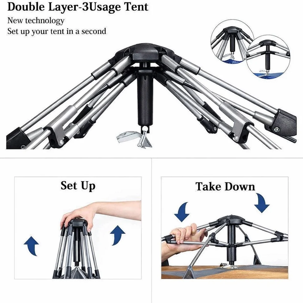 Camping Tent Instant Setup 2-3 Person