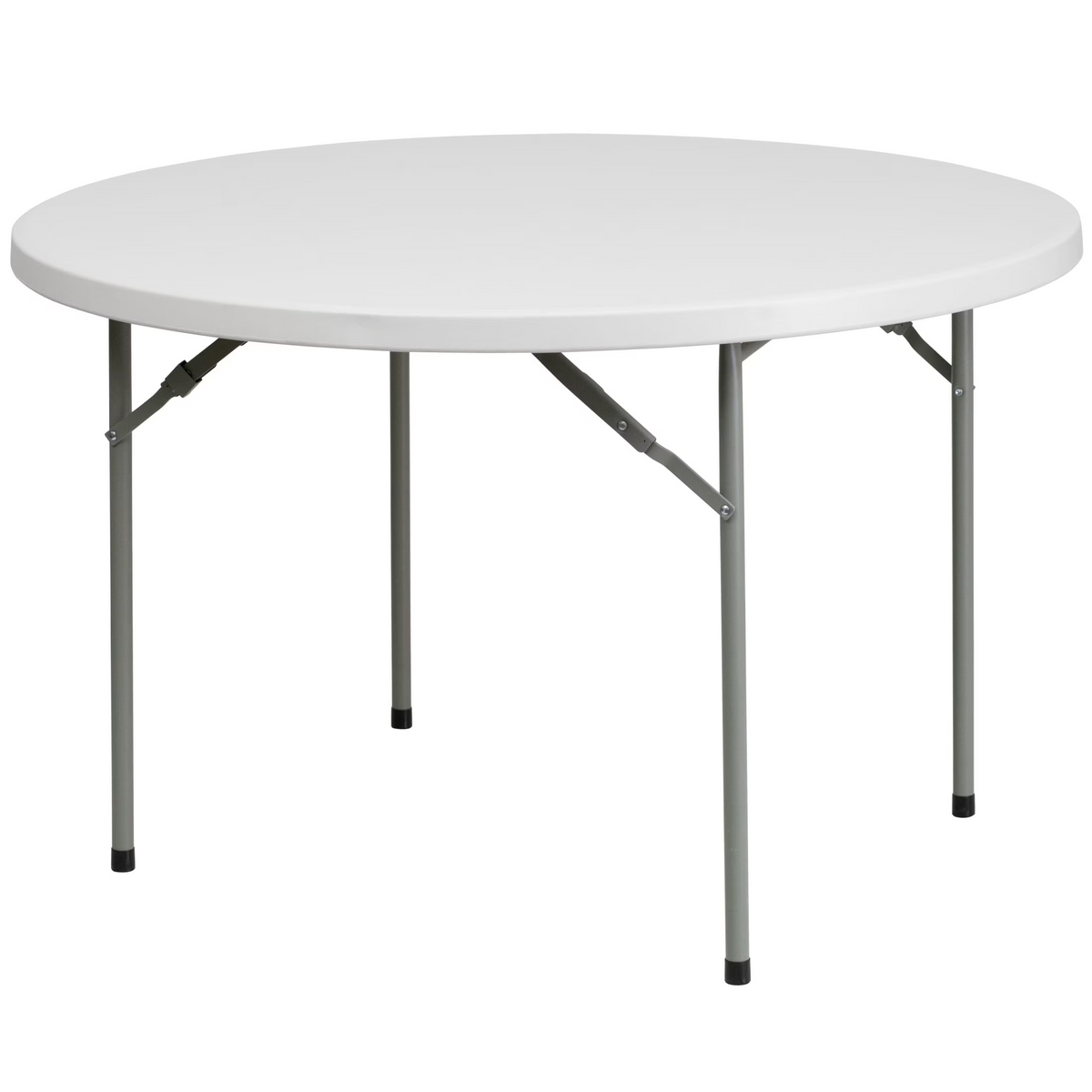 Round Plastic Event Folding Table, White