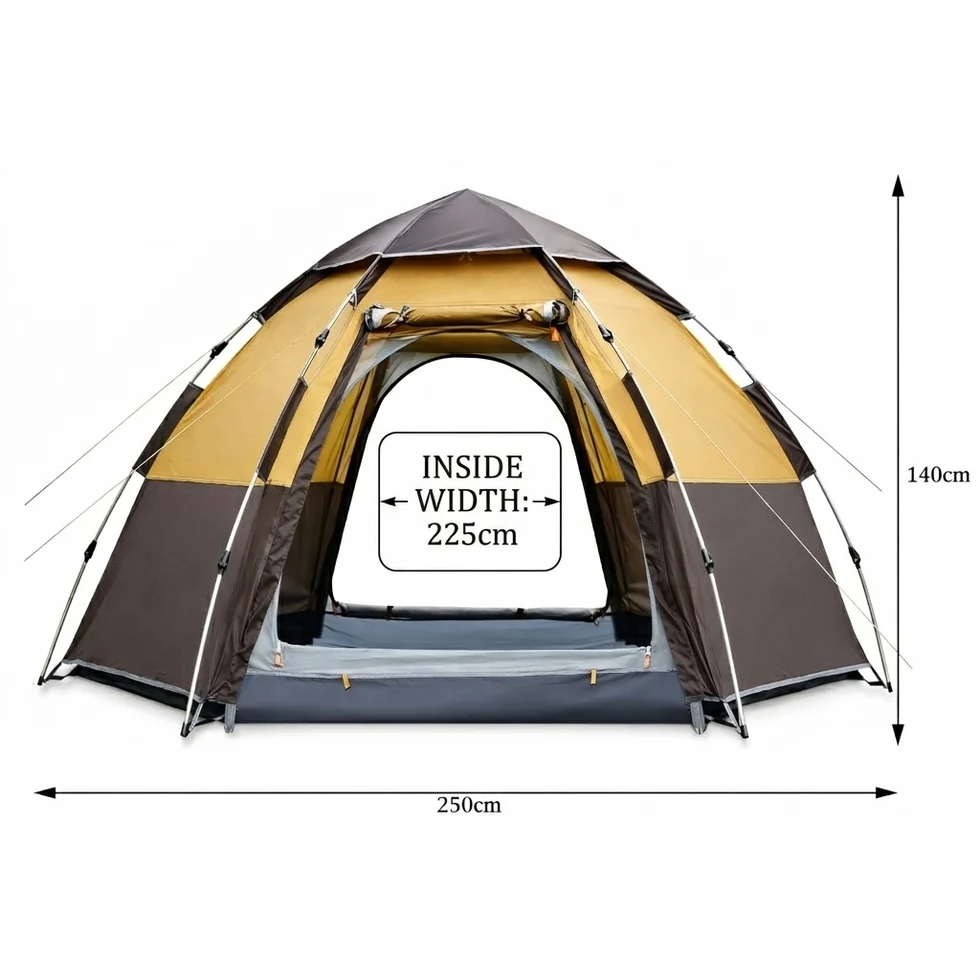 Camping Tent Instant Setup 2-3 Person