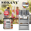 Sokany Gas Cooker Stove 4 Burners SK-07042