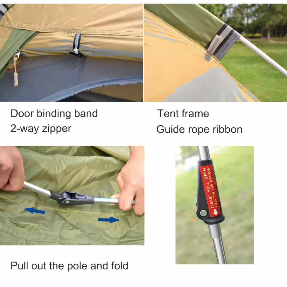 Camping Tent Instant Setup 2-3 Person