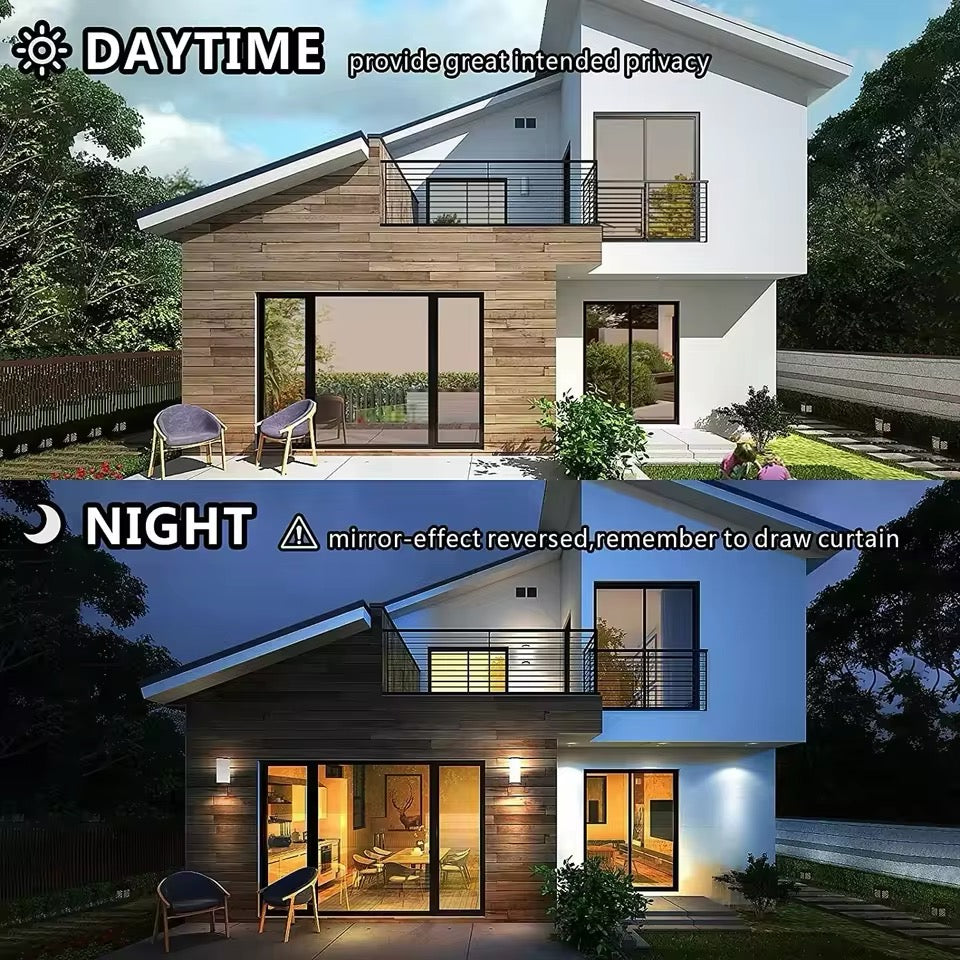 Privacy Window Film Glass Roll Film Sunscreen Glass Sticker Self Adhesive Heat Control 90x100cm