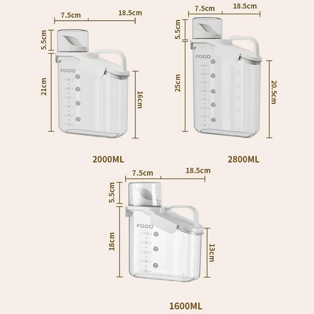 Clear Airtight Food Storage Containers