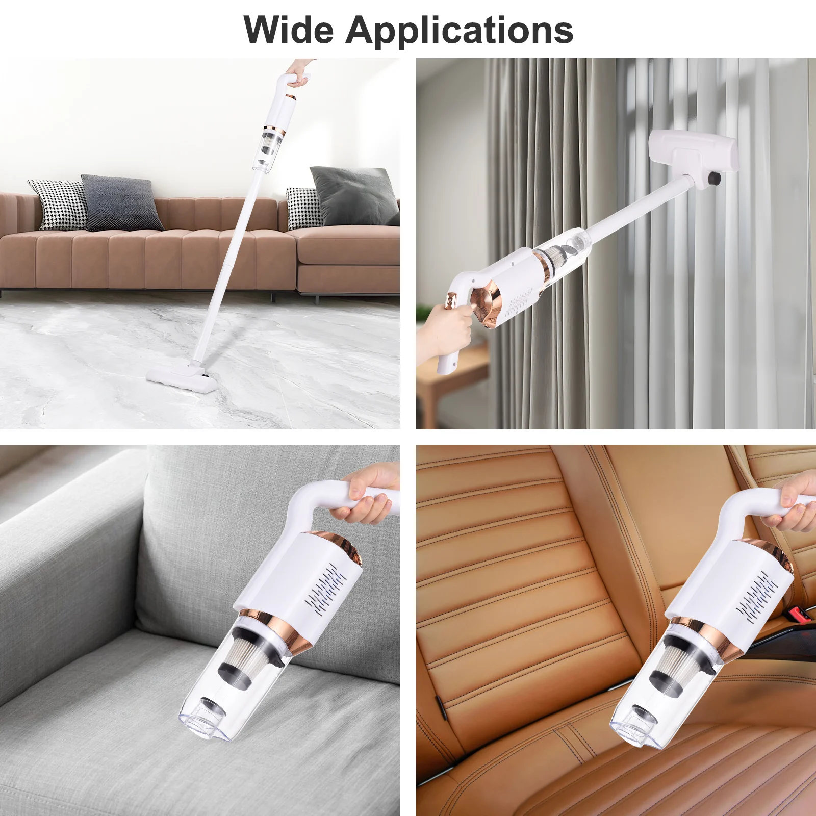 8500Pa Powerful Suction Cordless Handheld Vacuum Cleaner 120W