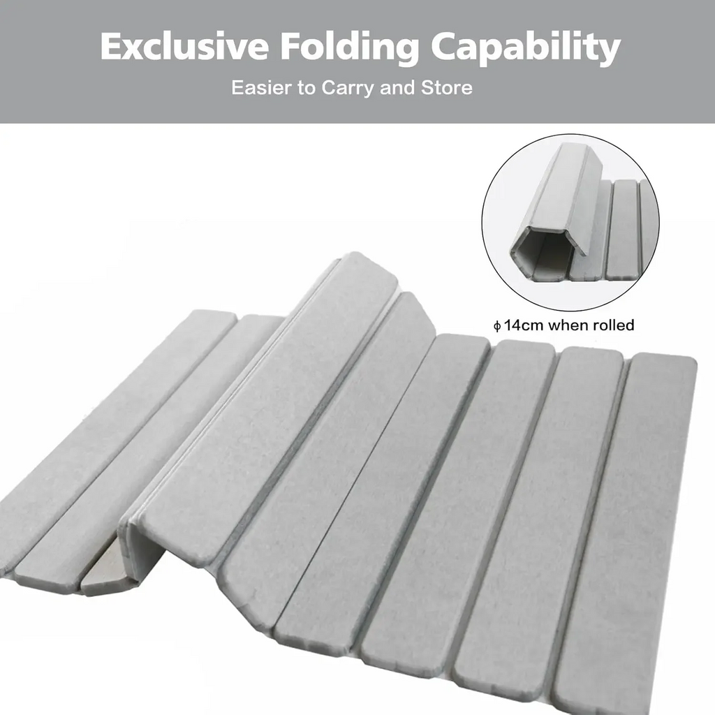 Luxury Foldable Stone Drying Mat Anti Slip Bathroom/Kitcheniuv