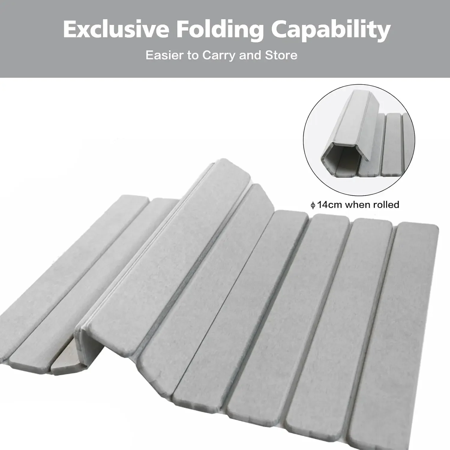 Luxury Foldable Stone Drying Mat Anti Slip Bathroom/Kitcheniuv