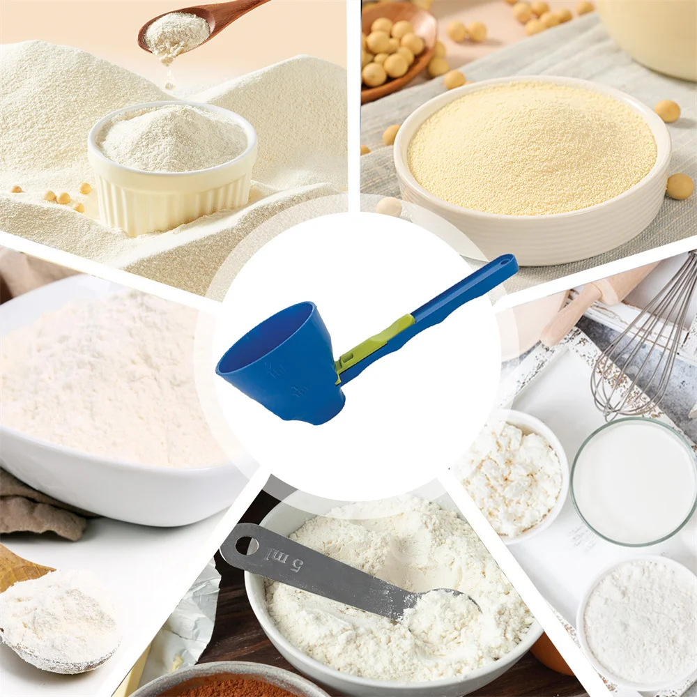 Adjustable Fitness Measuring Spoon, Precision Portion Control Scoop For Protein Powder
