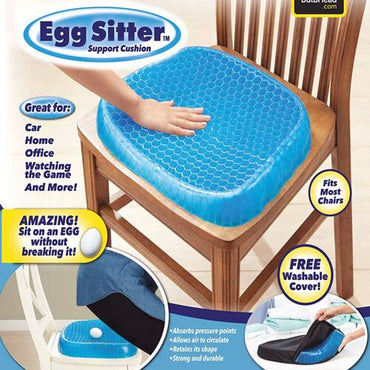 Silicone Gel Honeycomb Cushion pillow with Non-Slip Cover – Soft, Breathable Support for Home, Office, Car & Wheelchair