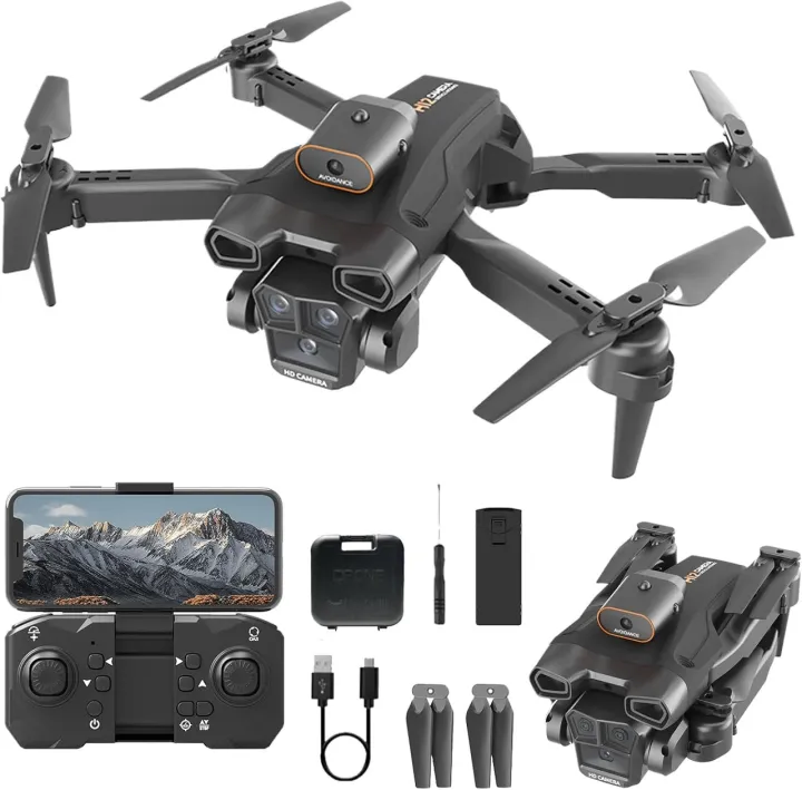 DM-90 Drone With Dual Camera Wide Angle Optical Flow Quadcopter