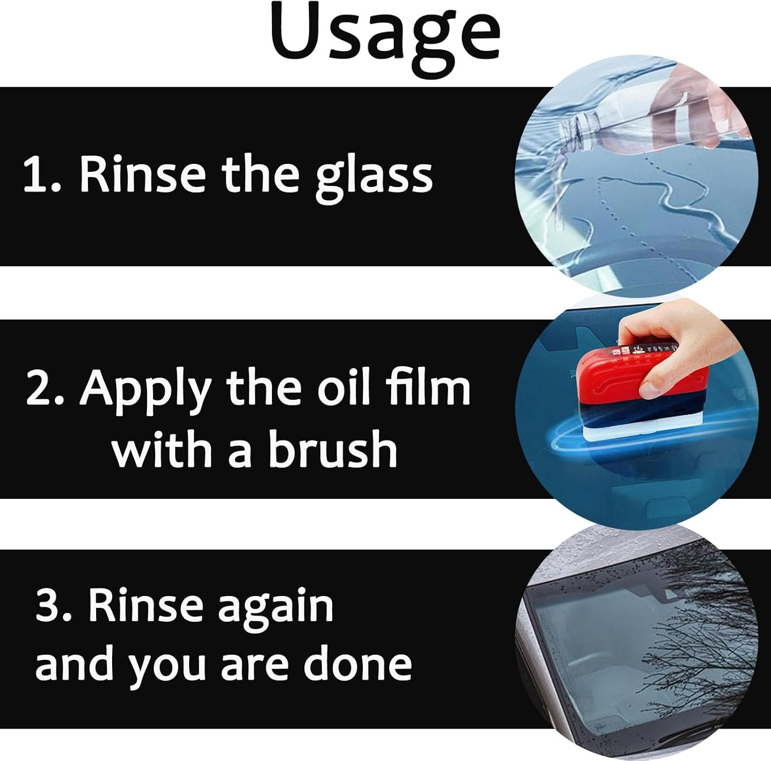 Automotive Window Oil Film Cleaning Brush – Clear Vision Wiper