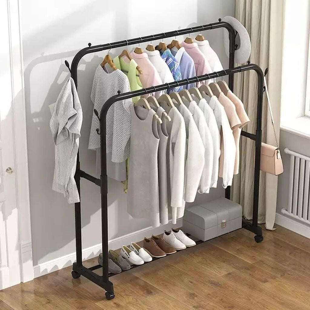Premium Heavy-Duty Garment Rack – 35 kg Capacity | Sleek, Sturdy & Space Organizer Clothes Hanger