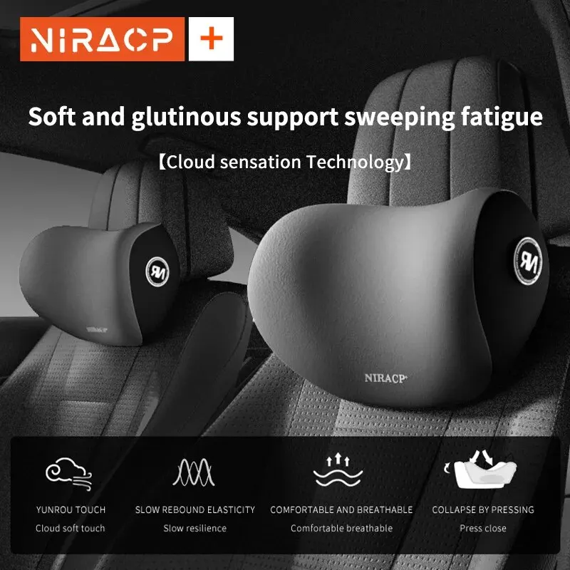 NIRA Car Headrest Car Pillow Set Neck Pillow Driver Main Lumbar Pillow Lumbar Pillow Car Seat Neck Pillow