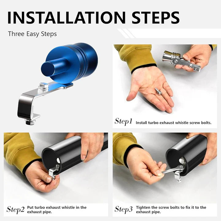 Car Turbo Sound Whistle, Exhaust Sound Enhancer 1Pcs