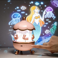 Magical Rotating Bunny Carousel Night Light Projector