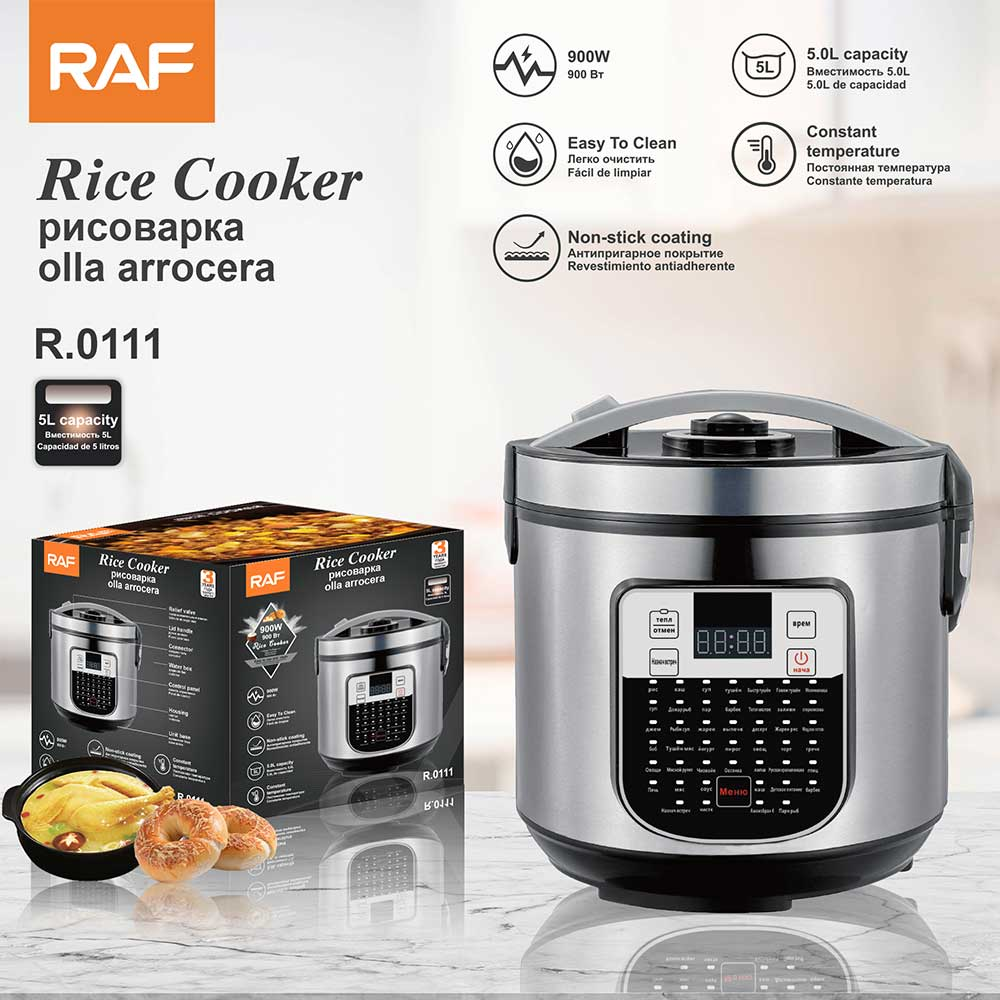 RAF 5L Electric Pressure  Rice Cooker And Food Steamer R0111