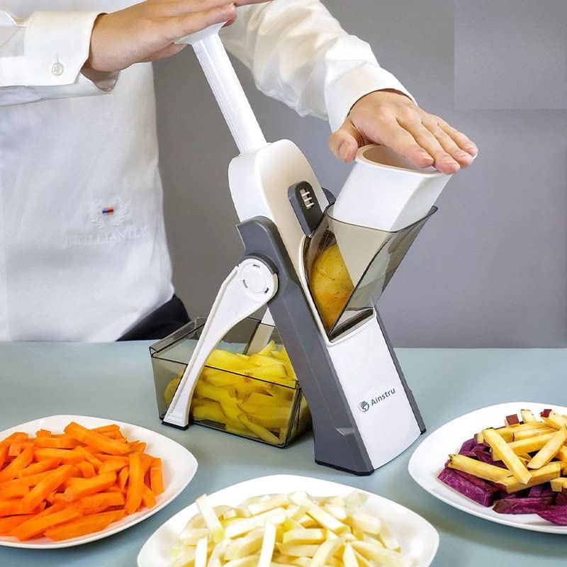 5 In 1 Multi-Purpose Vegetable Chopper Slicer Adjustable Vegetable Cutter Safe For Kitchen