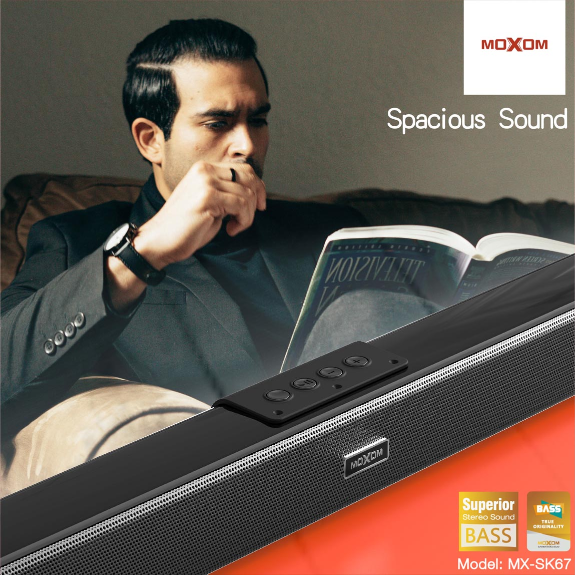 Moxom MX-SK67 Frigate Wireless TWS Home Soundbar