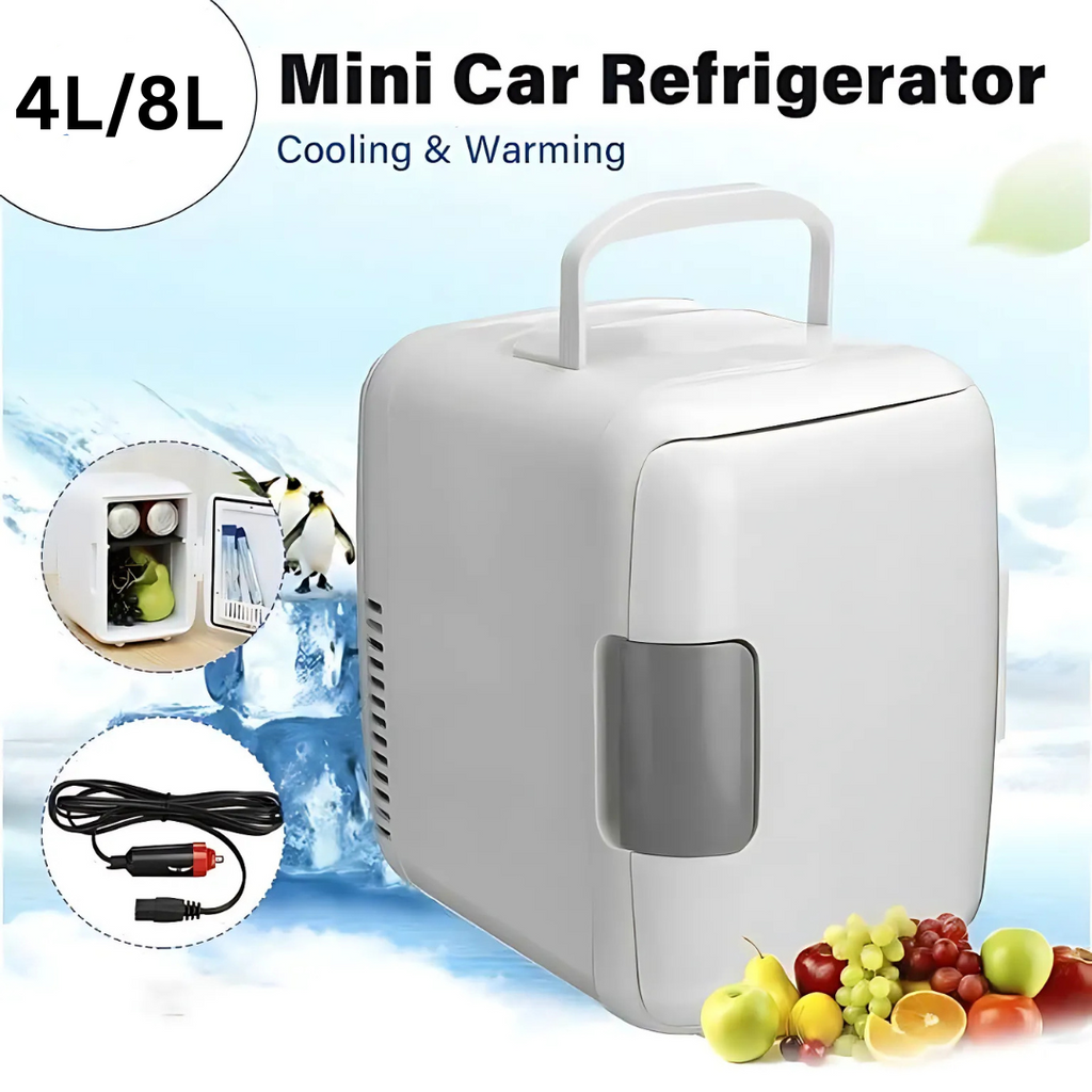 Mini Fridge - Portable Cooler & Warmer for Skincare, Drinks, Food