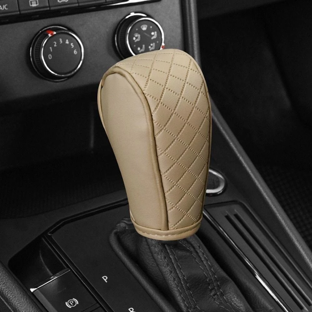 Universal  Leather Car Gear Knob Cover Anti Slip Cover Vitesse